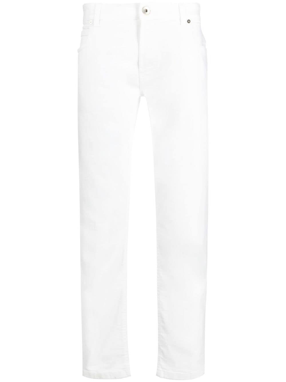 Jeans affusolati a vita bassa in bianco Eleventy - uomo 