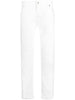 Men's Eleventy low-rise tapered jeans in white