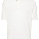 Polo a coste in bianco Eleventy - uomo 