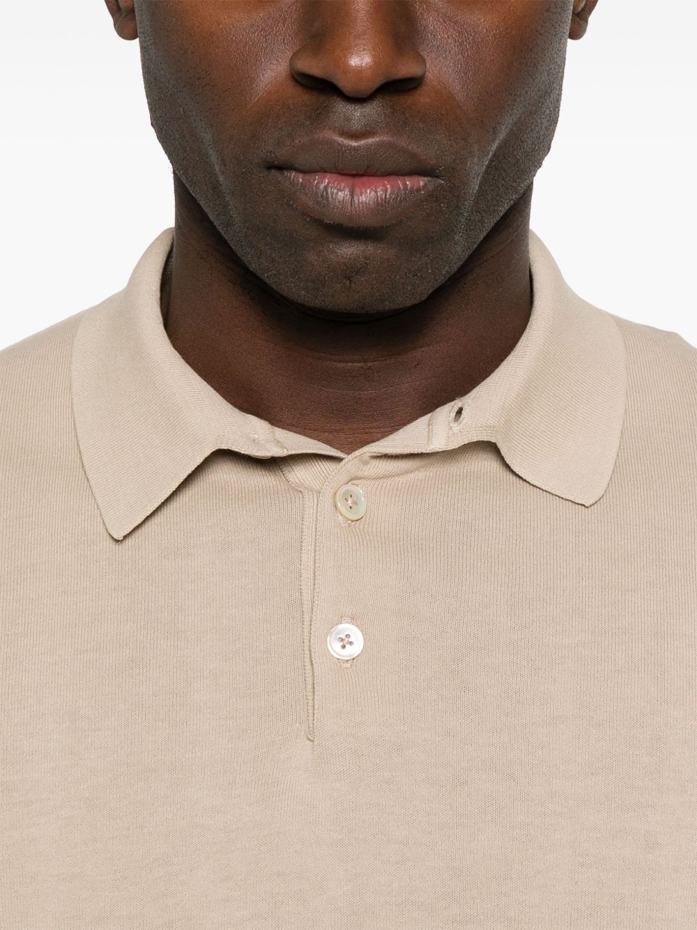 Polo in maglia fine in beige Eleventy - uomo 