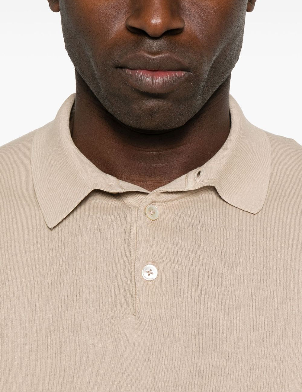 Polo in maglia fine in beige Eleventy - uomo 