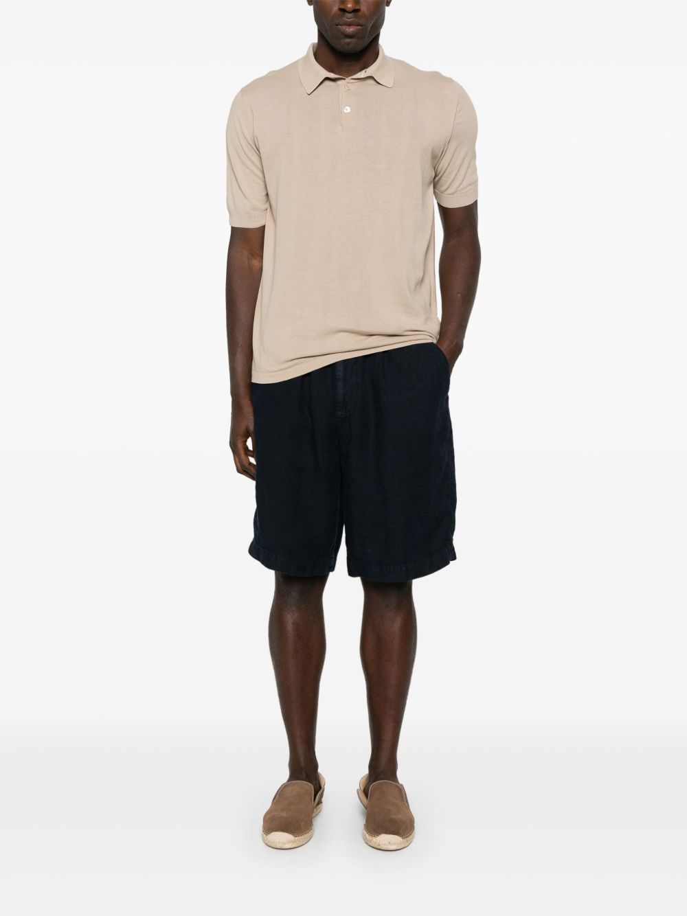 Polo in maglia fine in beige Eleventy - uomo 