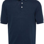 Blue cotton polo shirt Eleventy - uomo 