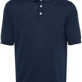 Blue cotton polo shirt Eleventy - uomo 