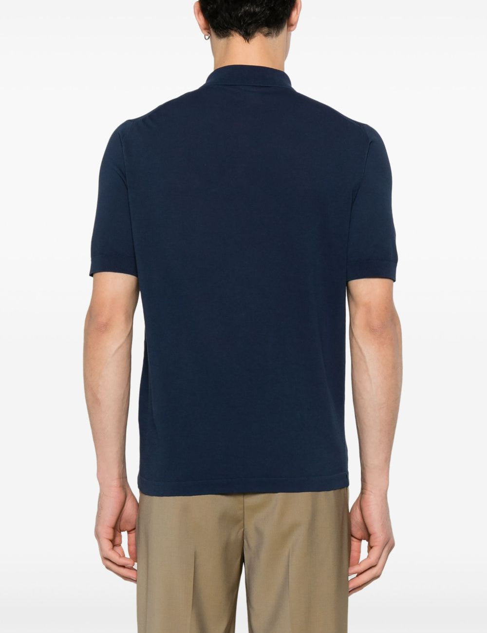 Blue cotton polo shirt Eleventy - uomo 