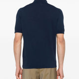 Blue cotton polo shirt Eleventy - uomo 