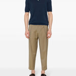 Blue cotton polo shirt Eleventy - uomo 