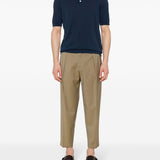 Blue cotton polo shirt Eleventy - uomo 