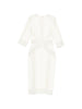 Abito midi con pannelli in pizzo in bianco Elie saab - donna