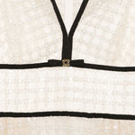 Abito con scollo a V in avorio Elie Saab - donna 