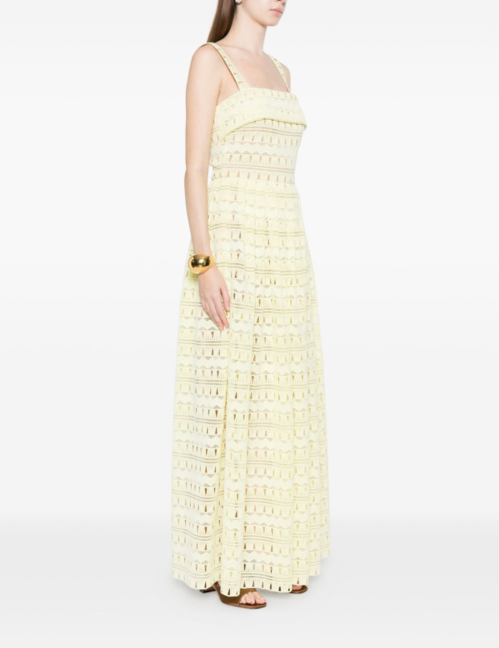 Abito in pizzo in giallo Elie saab - donna 