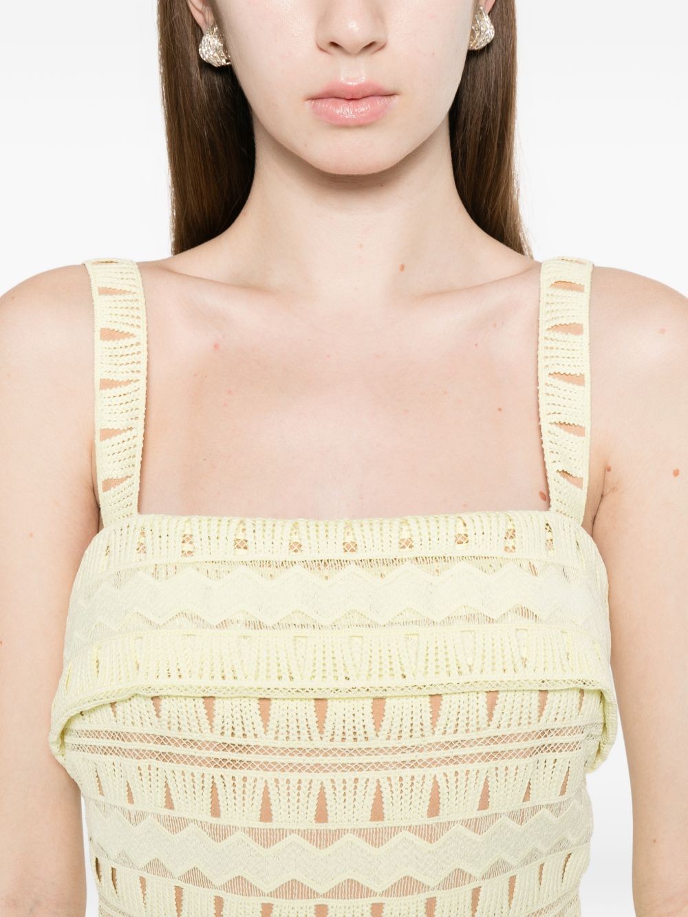 Abito in pizzo in giallo Elie saab - donna 