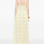 Abito in pizzo in giallo Elie saab - donna 