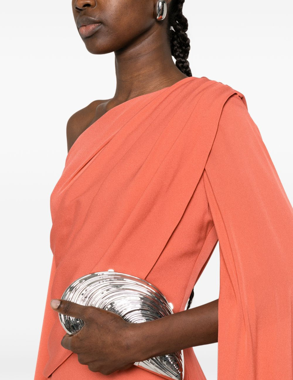Abito da sera monospalla in arancione Elie saab - donna 