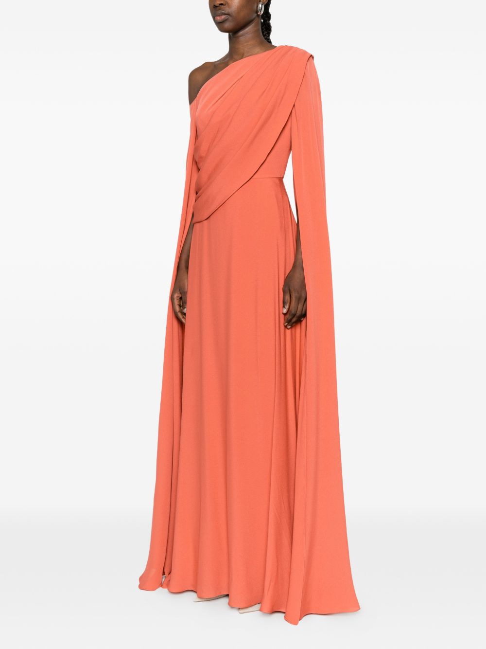 Abito da sera monospalla in arancione Elie saab - donna 