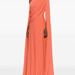 Abito da sera monospalla in arancione Elie saab - donna 