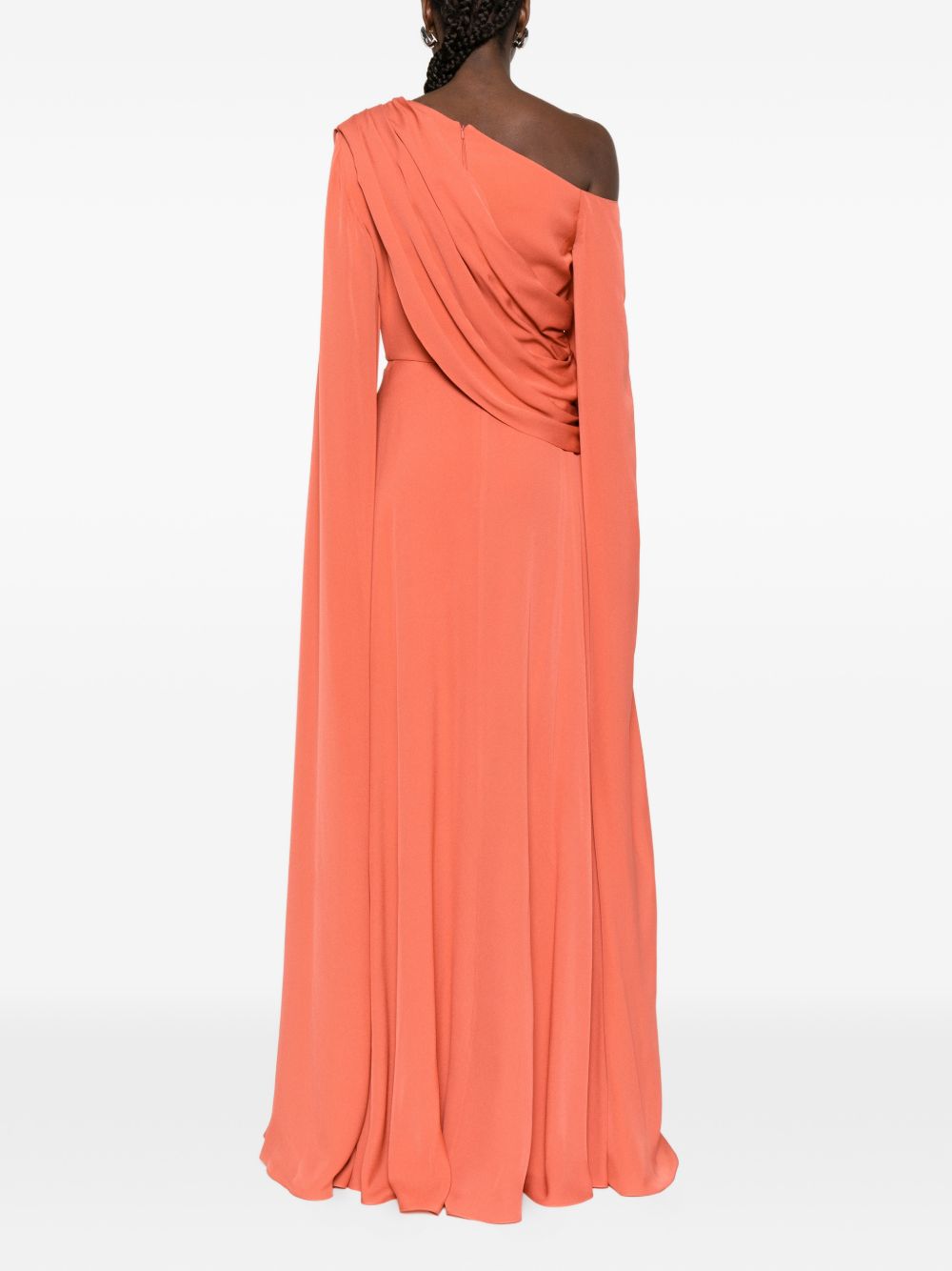 Abito da sera monospalla in arancione Elie saab - donna 