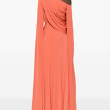 Abito da sera monospalla in arancione Elie saab - donna 