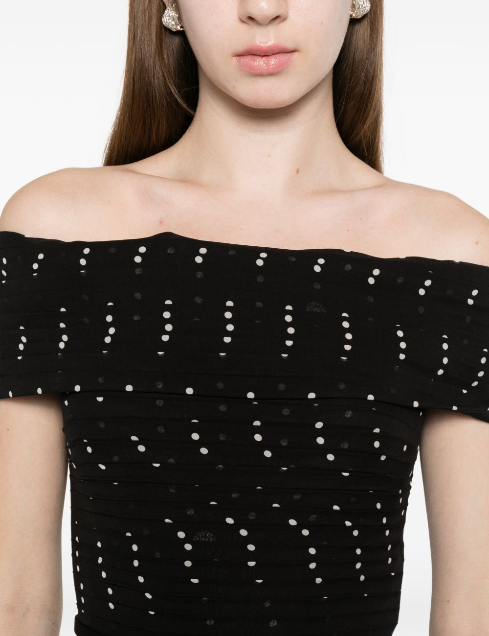 Abito lundo a pois in nero Elie Saab - donna 