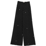 Pantaloni a pois in nero Elie Saab - donna 