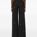 Pantaloni a pois in nero Elie Saab - donna 