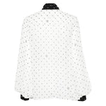 CAMICIA A POIS CON FIOCCO in bianco Elie Saab - donna 
