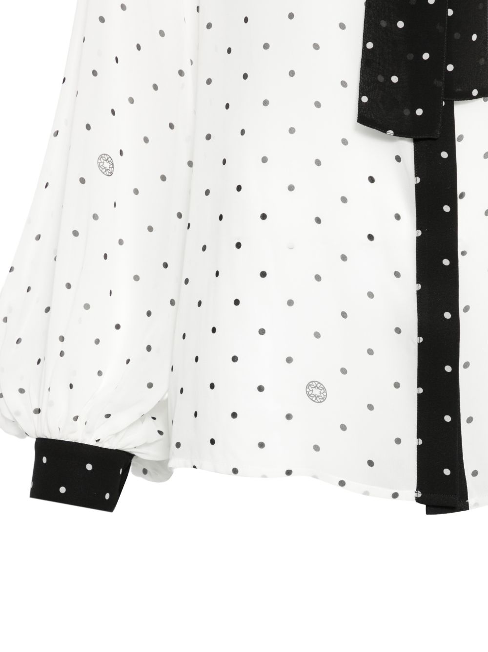 CAMICIA A POIS CON FIOCCO in bianco Elie Saab - donna 