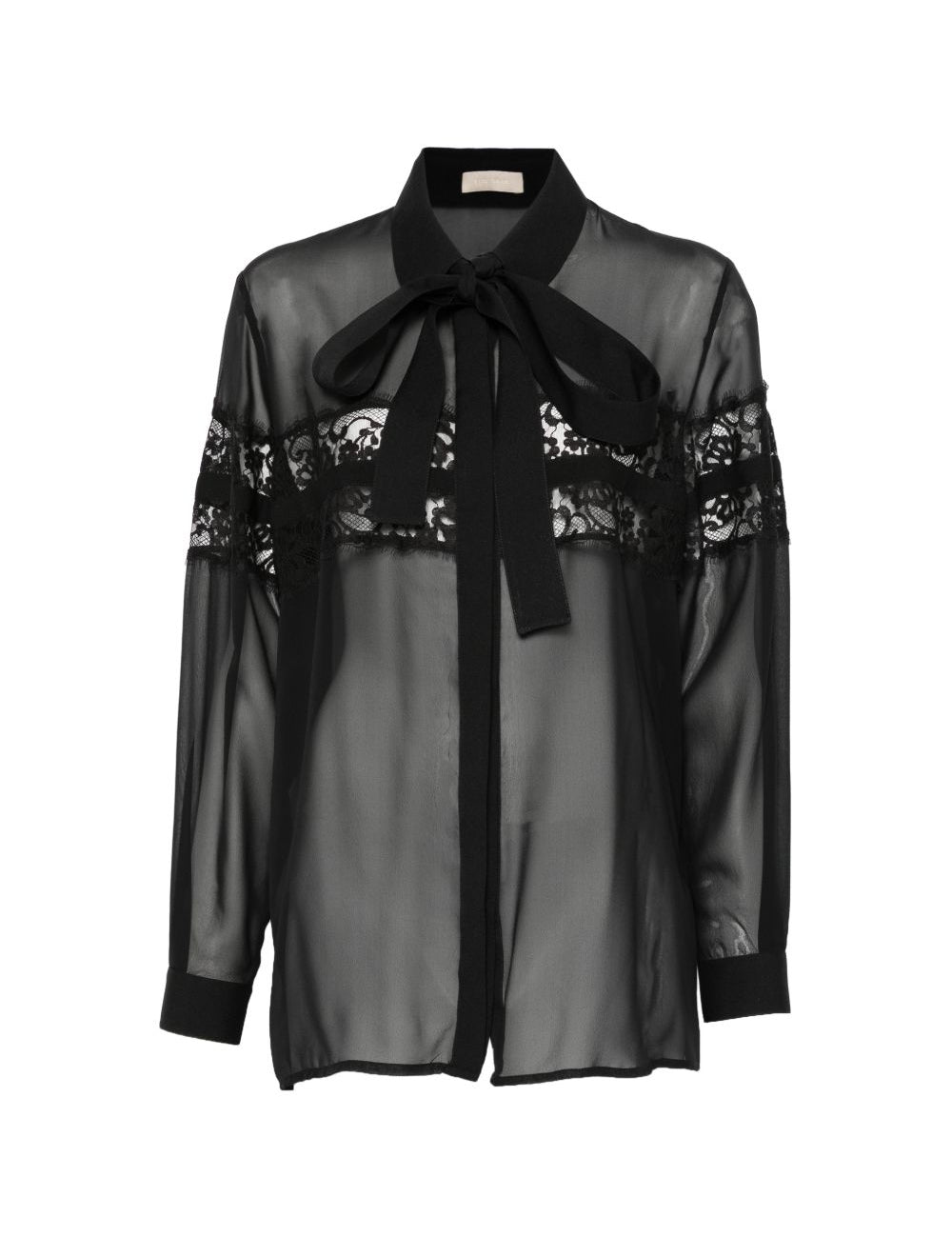 Black lace bow shirt Elie Saab - donna 