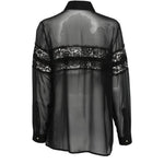 Black lace bow shirt Elie Saab - donna 