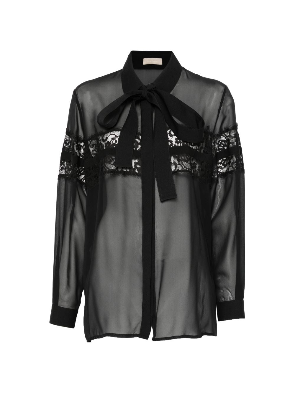 Black lace bow shirt Elie Saab - donna 
