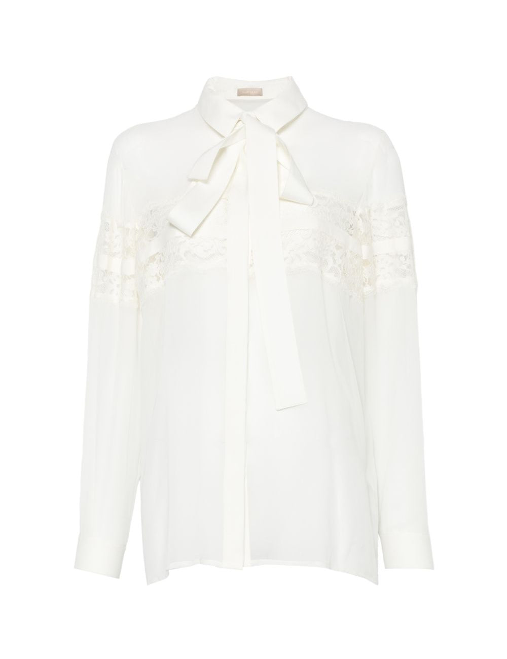 White lace bow shirt Elie Saab - donna 