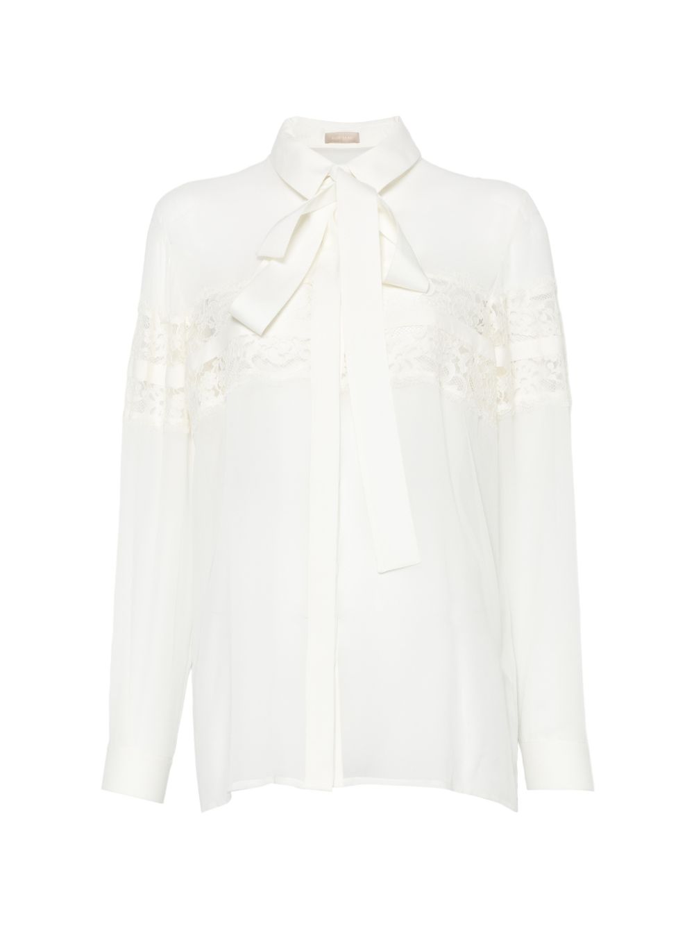 White lace bow shirt Elie Saab - donna 