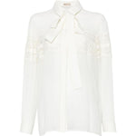 White lace bow shirt Elie Saab - donna 
