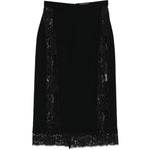 GONNA MIDI IN PIZZO IN NERO Elie Saab - DONNA 
