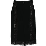 GONNA MIDI IN PIZZO IN NERO Elie Saab - DONNA 