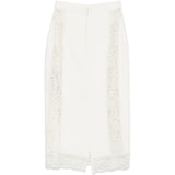 GONNA MIDI IN PIZZO IN NERO Elie Saab - DONNA 