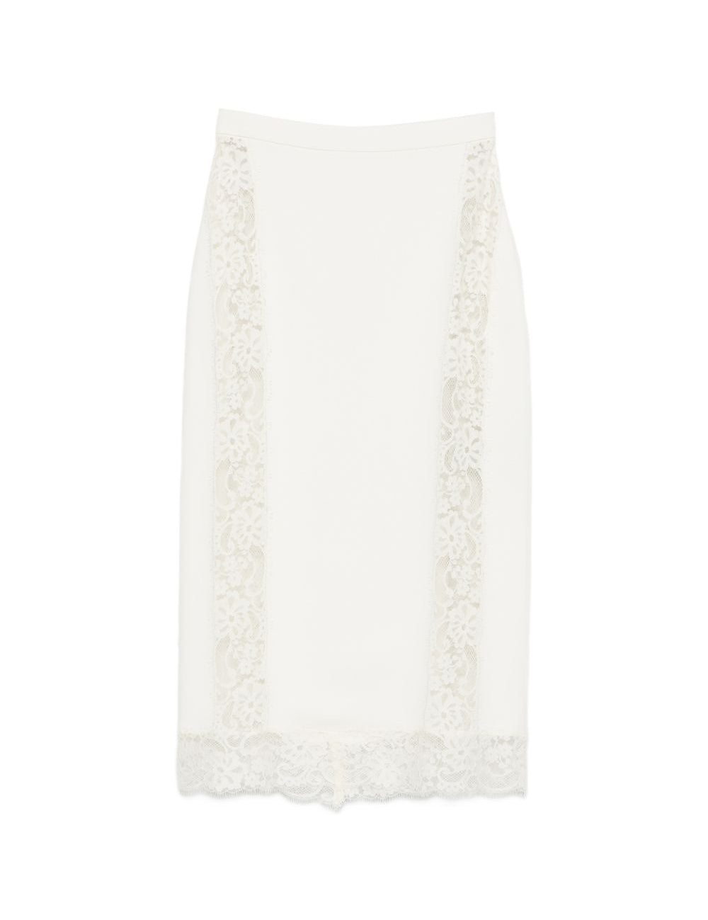 GONNA MIDI IN PIZZO IN BIANCO Elie Saab - DONNA 