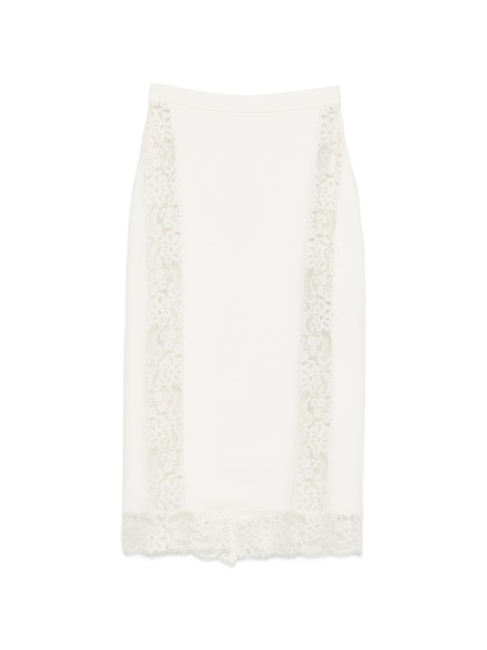 GONNA MIDI IN PIZZO IN BIANCO Elie Saab - DONNA 