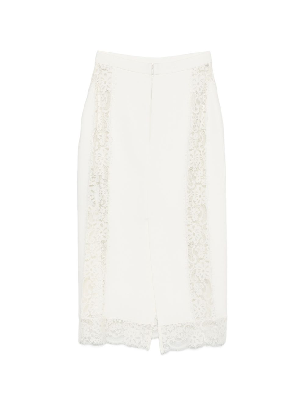 GONNA MIDI IN PIZZO IN BIANCO Elie Saab - DONNA 