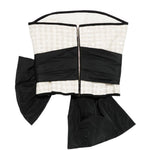 Top con fiocco in nero e avorio Elie Saab - donna 