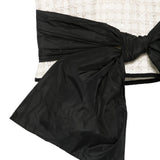 Top con fiocco in nero e avorio Elie Saab - donna 
