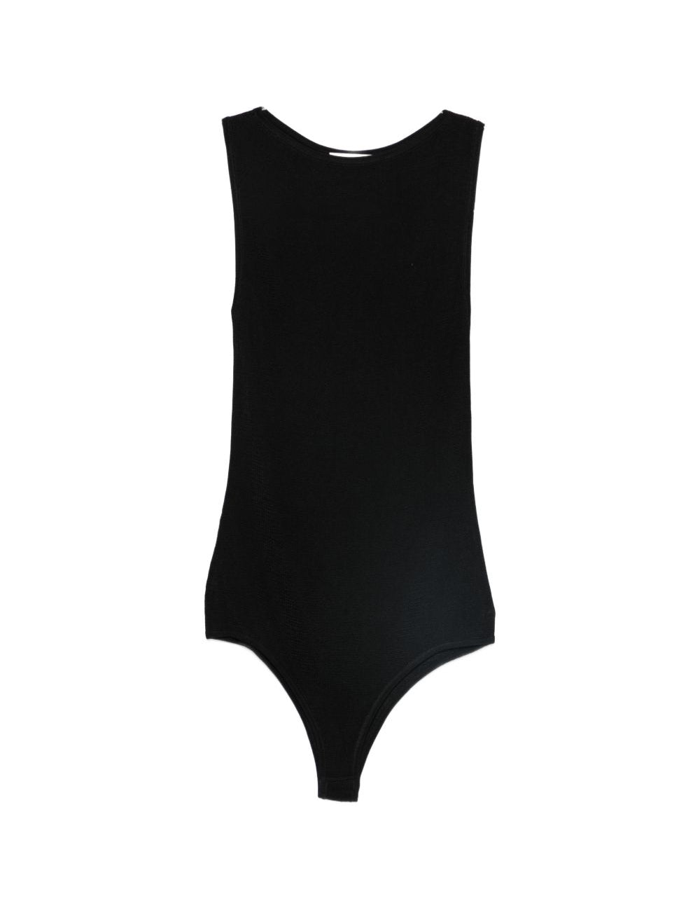 Body smanicato a girocollo in nero Entire studios - donna 