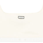 Top crop con logo in bianco Entire studios - donna 