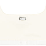Top crop con logo in bianco Entire studios - donna 