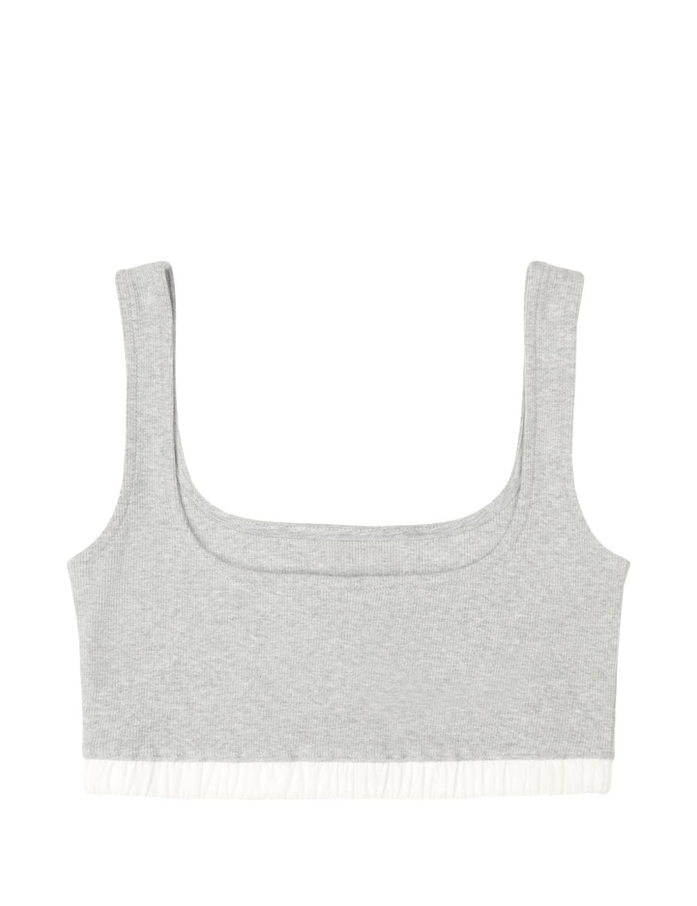 Top crop a coste in grigio Entire studios - donna 