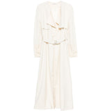 Trench coat con cintura Vela in beige Entire studios - donna 