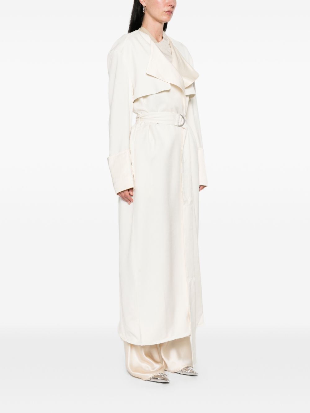 Trench coat con cintura Vela in beige Entire studios - donna 