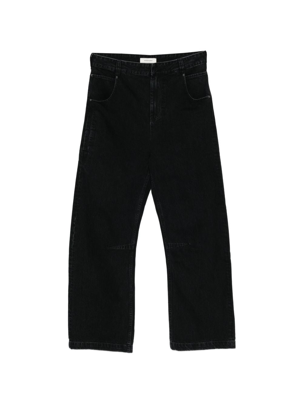 Jeans a gamba larga in nero Entire studios - unisex 