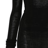 ABITO LUNGO SCOLLO A V in nero Entire Studios - donna 