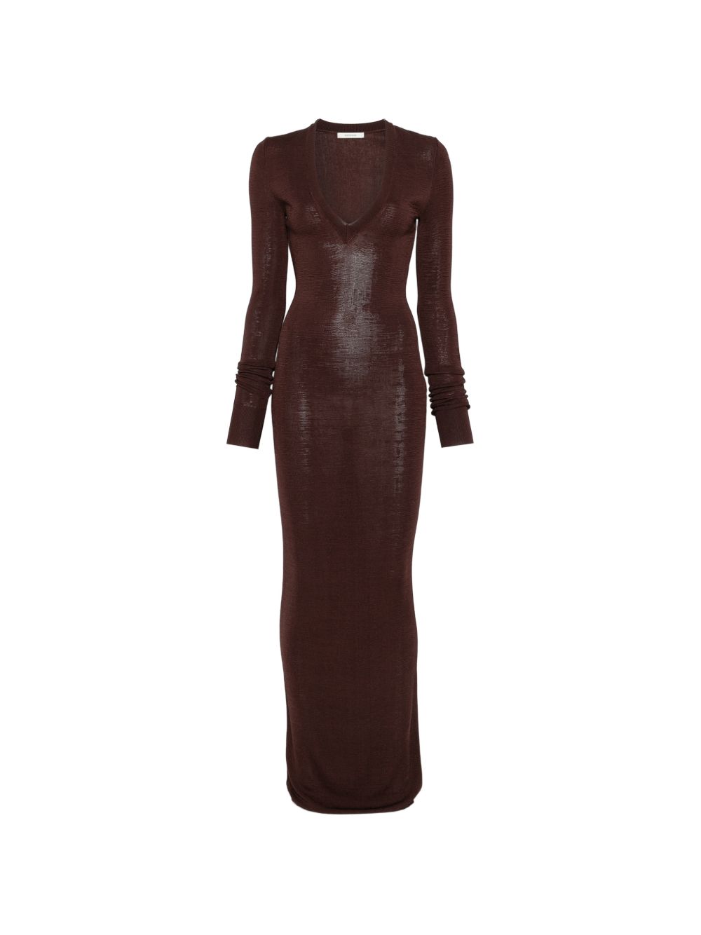 ABITO LUNGO SCOLLO A V in marrone Entire Studios - donna 